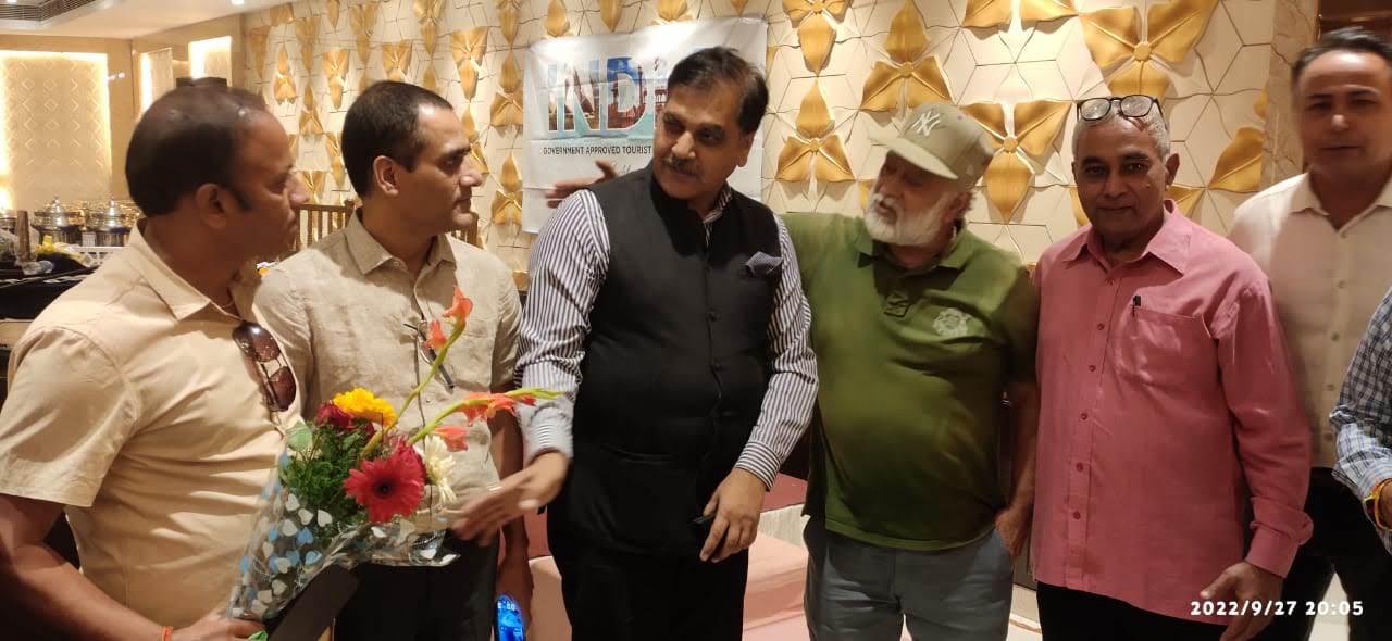 Vipin Bhardwaj with fellow members at an event