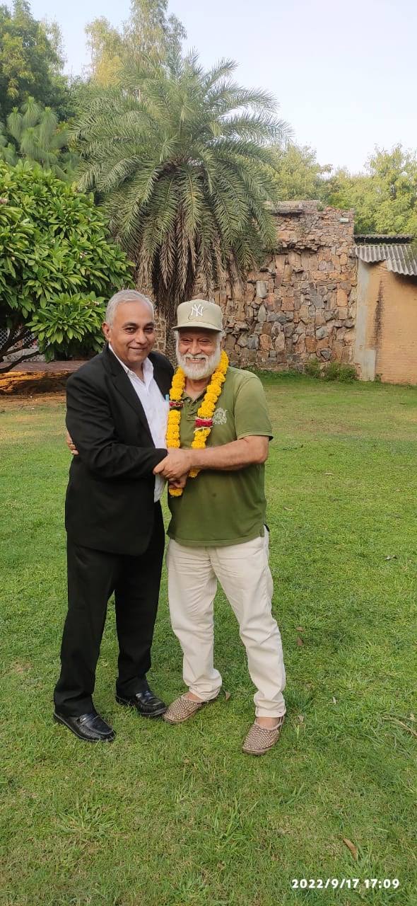 Vipin Bhardwaj felicitated at a literary gathering