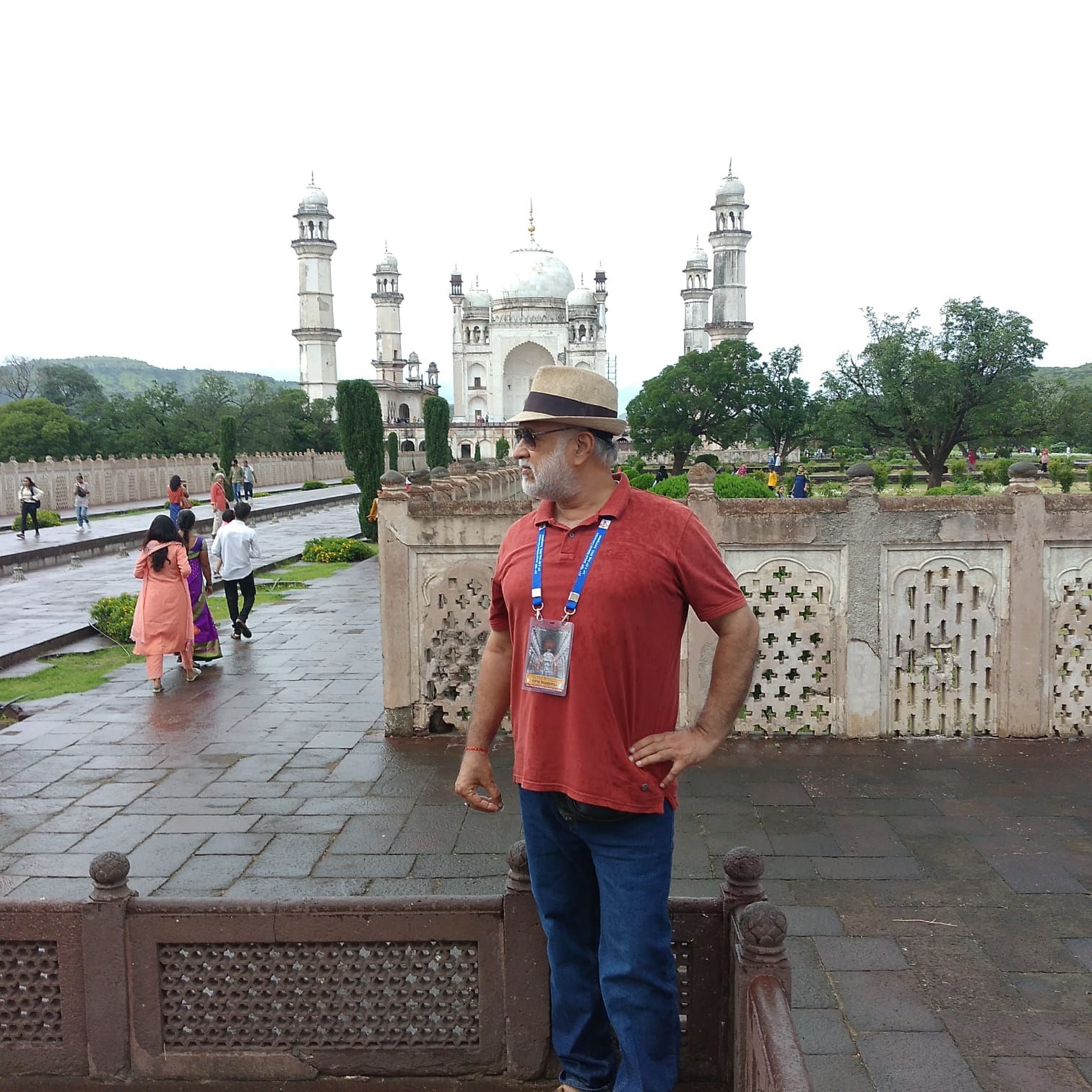 Vipin Bhardwaj at Bibi Ka Maqbara, Aurangabad, on a monsoon afternoon
